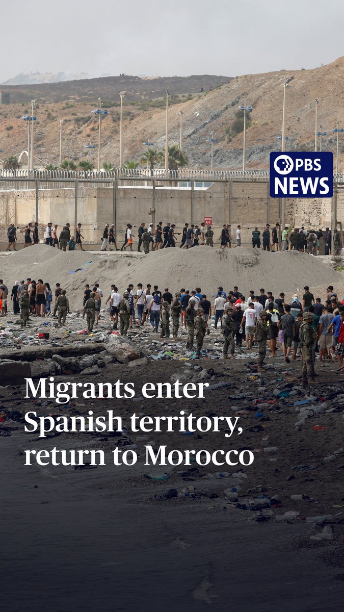 Spain rushed troops and resources to one of its territories in North Africa after tens of thousands of migrants crossed the border from Morocco into the small city of Ceuta. Wave after wave of migrants swam ashore Thursday, overwhelming the city, filling the streets, charging the fences — some dropping to their knees in the sand grateful to reach dry land. More than 60,000 migrants entered Ceuta in about 48 hours, equal to roughly 70 percent of the city’s entire population. With food and water running short, the Spanish government said many of the migrants turned back toward Morocco. Geoff Bennett reports.
