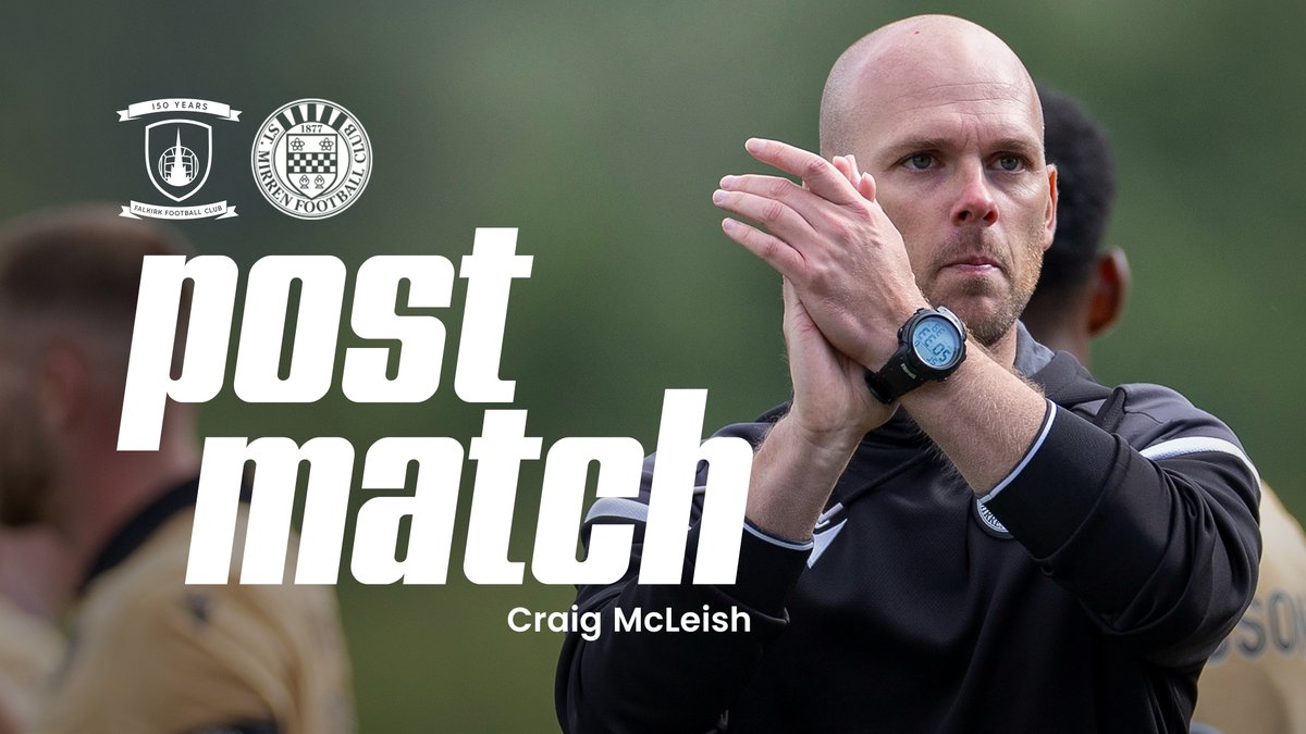 🗣️ "Their performance deserved that. There were so many aspects of our game that I was delighted with." Manager Craig McLeish gave his reaction to today's opening day victory over Falkirk.