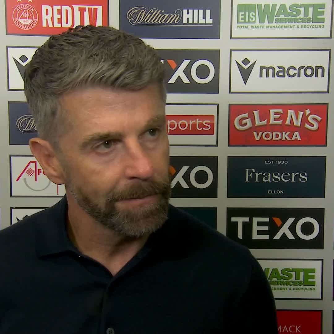 💪 "We showed real grit and determination... that wouldn't have happened last season" Stephen Robinson following Aberdeen's dramatic win over Hearts ⤵️