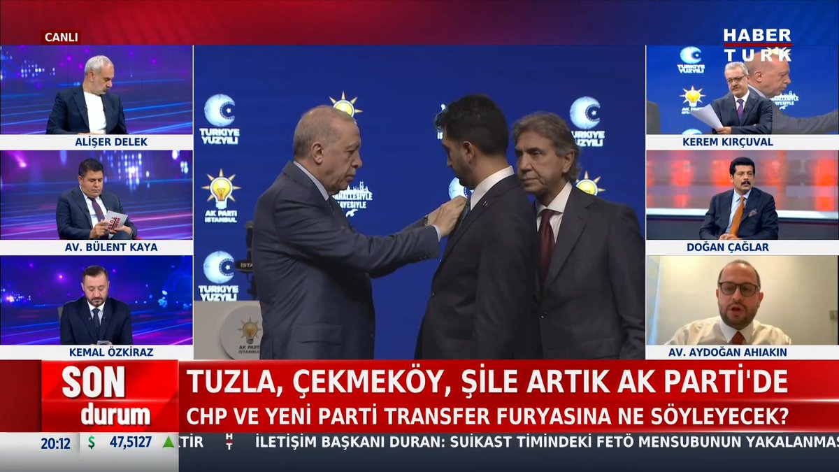 #SONDURUM - Tuzla Belediye Başkanı neden AK Parti'de? AK Parti MDK Üyesi Av. Av. Aydoğan Ahıakın #HabertürkGündem'de yanıtladı.