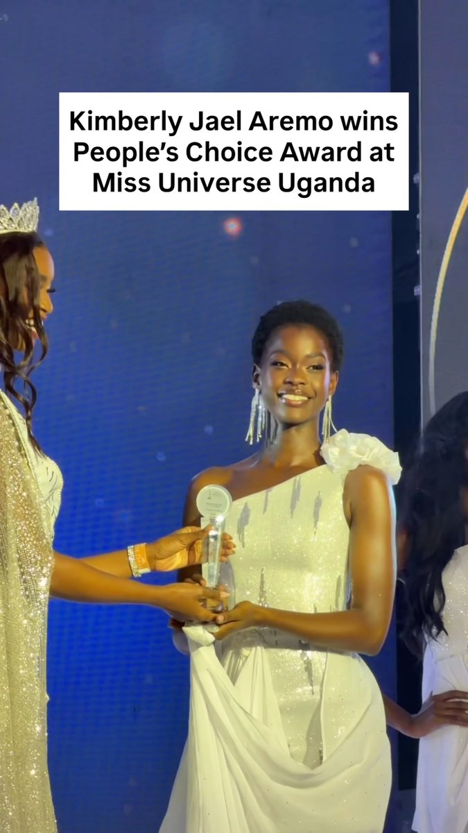Kimberly Jael Aremo wins the People’s Choice Award at the ongoing Miss Universe Uganda finale taking place at the Grand Imperial Hotel in Kampala.