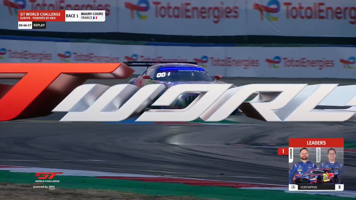 Find someone who loves you like Jules Gounon loves the Magny-Cours kerbs 🥰 📺 #GTWorld