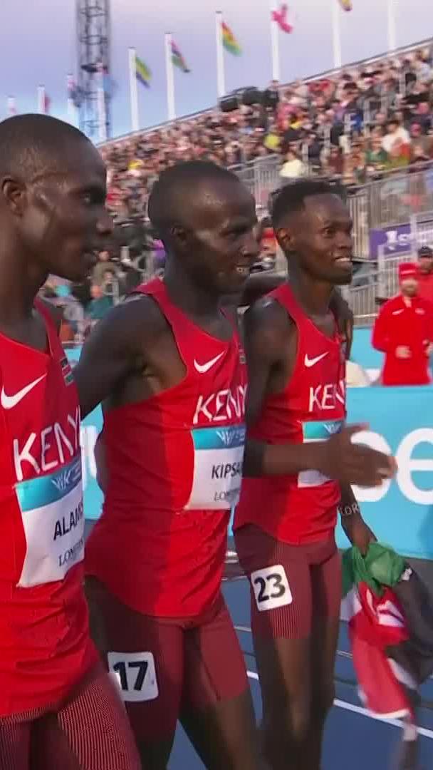 Mathew Kipsang times his attack perfectly 🇰🇪⚡️ He surges to 𝐆𝐎𝐋𝐃 for Team Kenya in a time of 13:28.81 ⏱️🔥 📺 Stream #Glasgow2026 on DStv: #SSCommonwealthGames