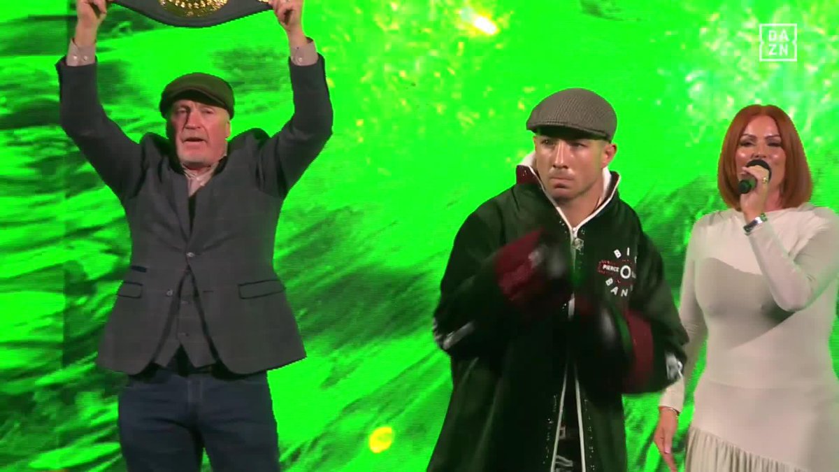 Pierce O'Leary makes his legendary ring walk in Ireland! 🇮🇪 #OLearyChamberlain | LIVE NOW on DAZN ▪️