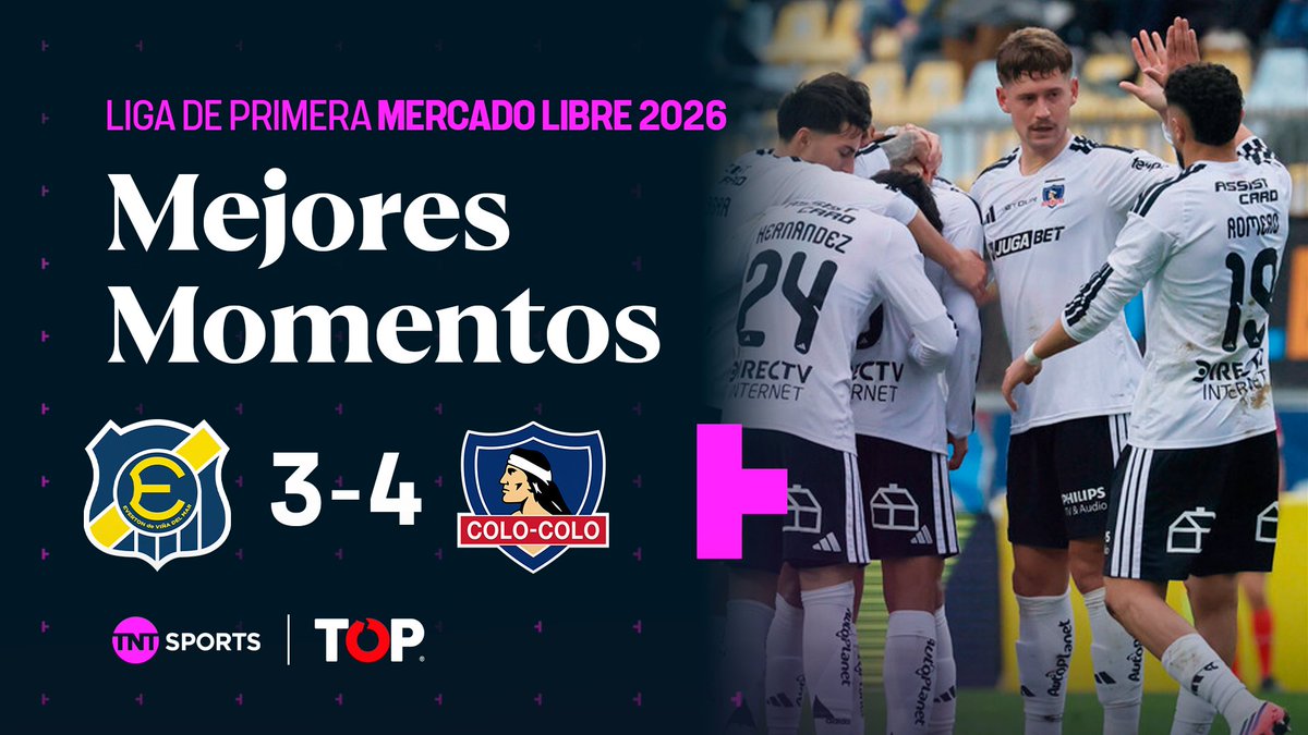 🏁🏆🔥 ¡TRIUNFO DEL CACIQUE! Revisa a continuación las mejores jugadas, momentos y goles del triunfo de #ColoColo ante Everton, este #MatchdaySábado. Siéntete cómodo, siéntete TOP #topunderwear #TOP #Comodidad. ¡Disfruta la #LigaDePrimeraMercadoLibre 2026! Suscríbete a #TNTSportsenHBOMax 📲