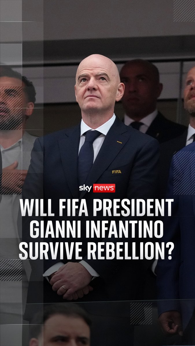 The rebellion against Gianni Infantino continues - even after being forced to scrap plans to sell off the World Cup to private investors. UEFA said it had 'lost confidence' in Infantino, while CONCACAF called for a 'full review' of his leadership. Sky's Rob Harris reports. 🔗