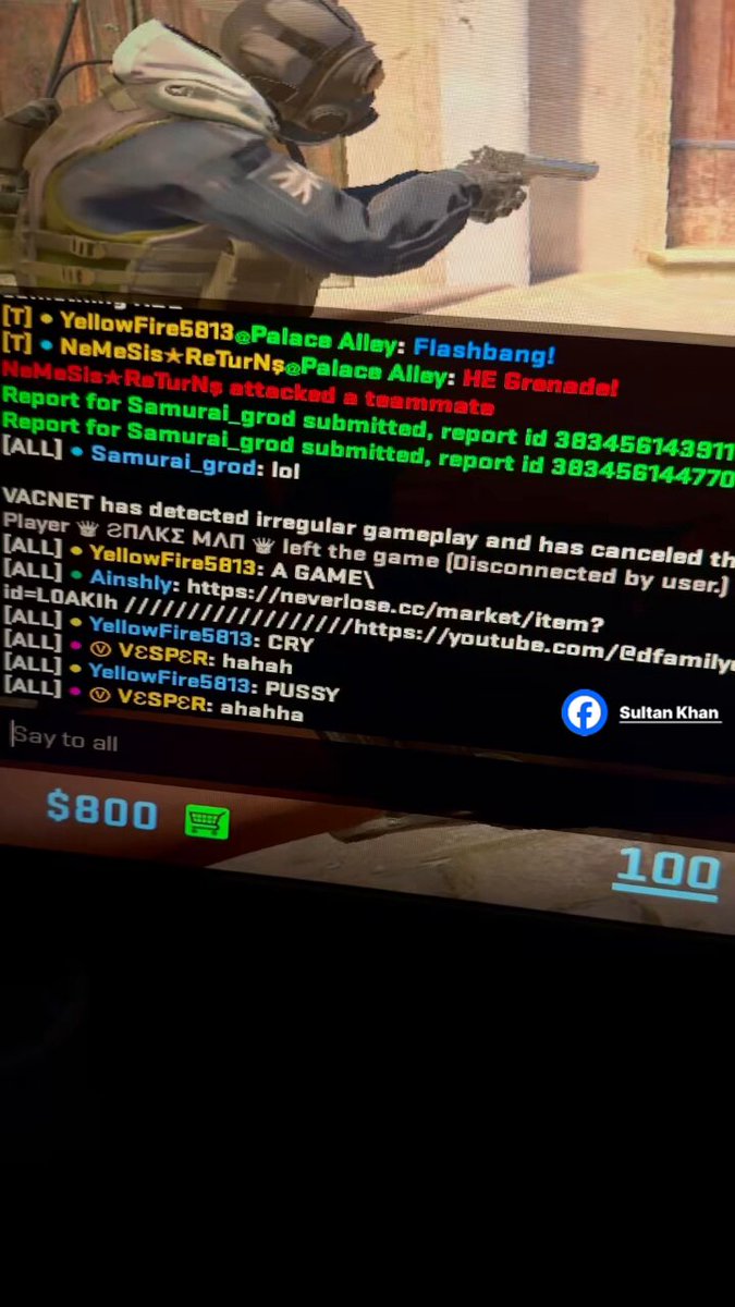 Apparently, cheaters have found a new bypass to avoid the match getting cancelled when an account gets flagged for irregular gameplay RIP VACnet 💔
