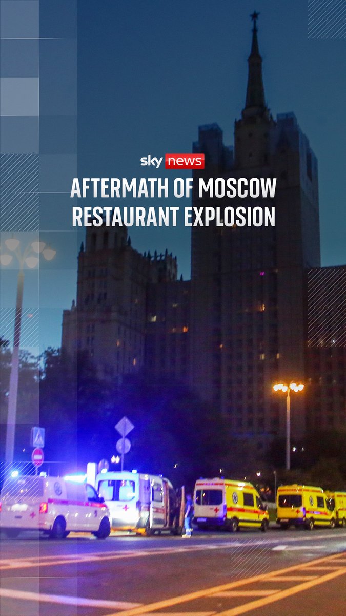 At least three people have been killed and around 21 injured after an explosion at a Moscow restaurant. Russia's National Anti-Terrorism Committee has said the explosion was caused by an IED. 🔗