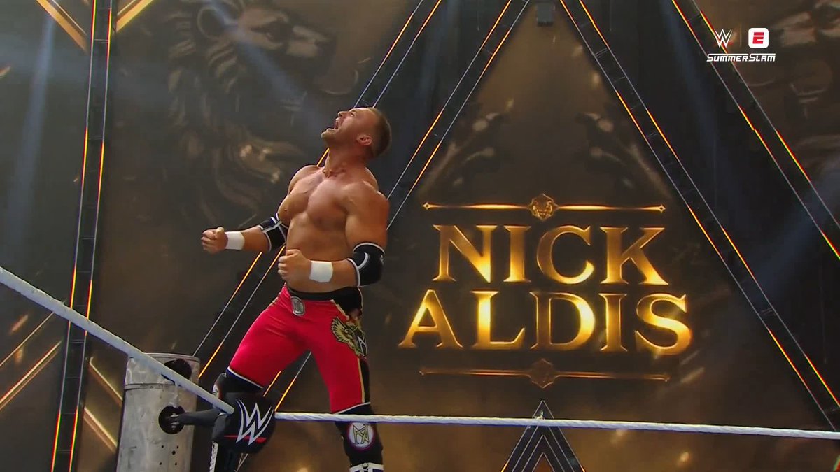 What a MOMENT 🥹 Nick Aldis is ready for his FIRST match in WWE!