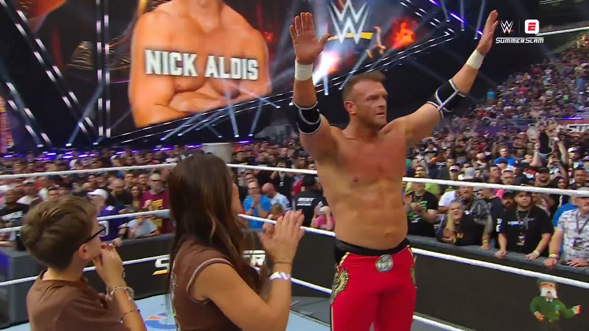What a PERFORMANCE by Nick Aldis at #SummerSlam! 👏