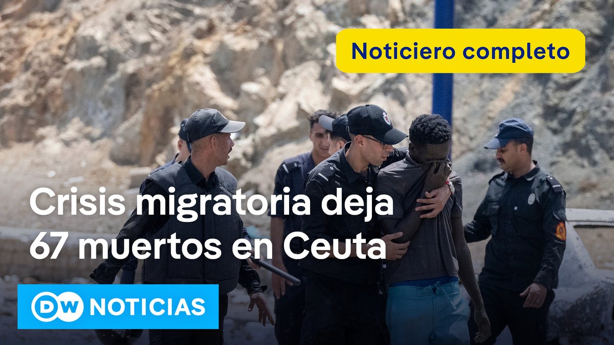 🔴 DW Noticias 1 de agosto: España frenar la presión migratoria en Ceuta con barrera en el mar y retornos masivos Miles de migrantes continuaban este sábado retornando a Marruecos desde la ciudad española de Ceuta tras el acuerdo entre ambos países para su repatriación inmediata y ante la escasez de recursos para atender sus necesidades básicas. La tensión persiste en la frontera, donde las fuerzas de seguridad marroquíes siguen interviniendo para frenar nuevos intentos de cruce, mientras el balance de víctimas mortales por la entrada masiva a Ceuta asciende ya a 67. España, por su parte, instaló una barrera neumática en el mar para facilitar las devoluciones. [Noticiero completo] /cvml