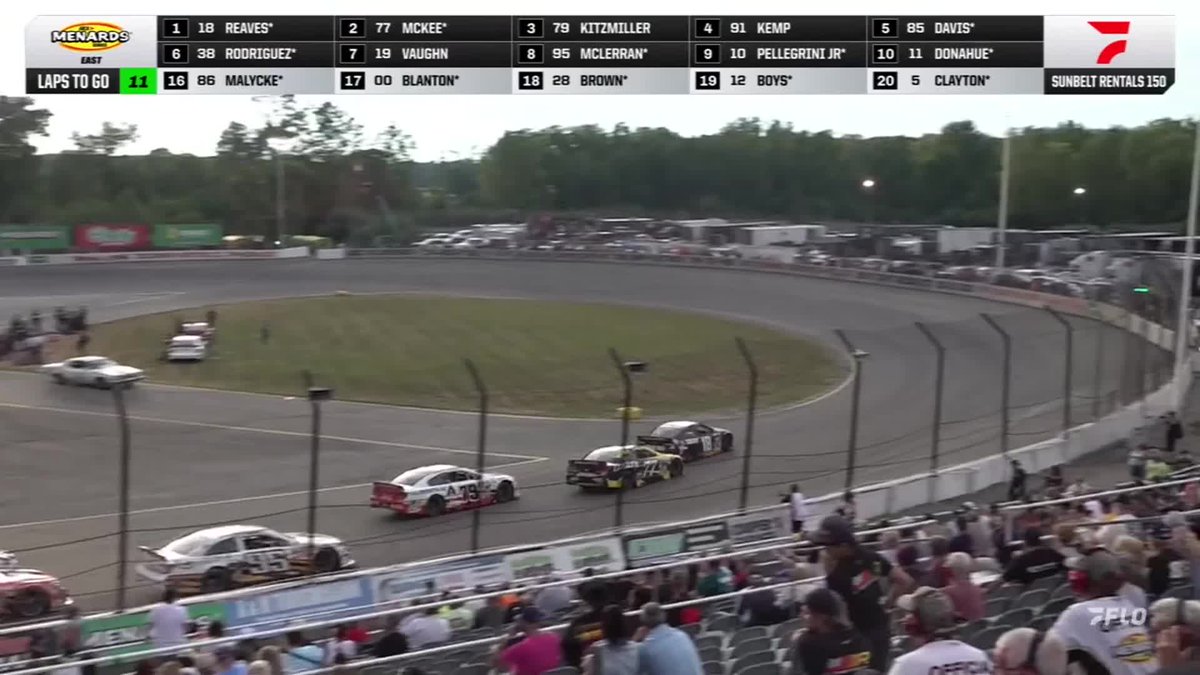 NO PUNCHES HELD at the "Level Pebble"! Max Reaves takes the #ARCAEast win at Flat Rock Speedway!