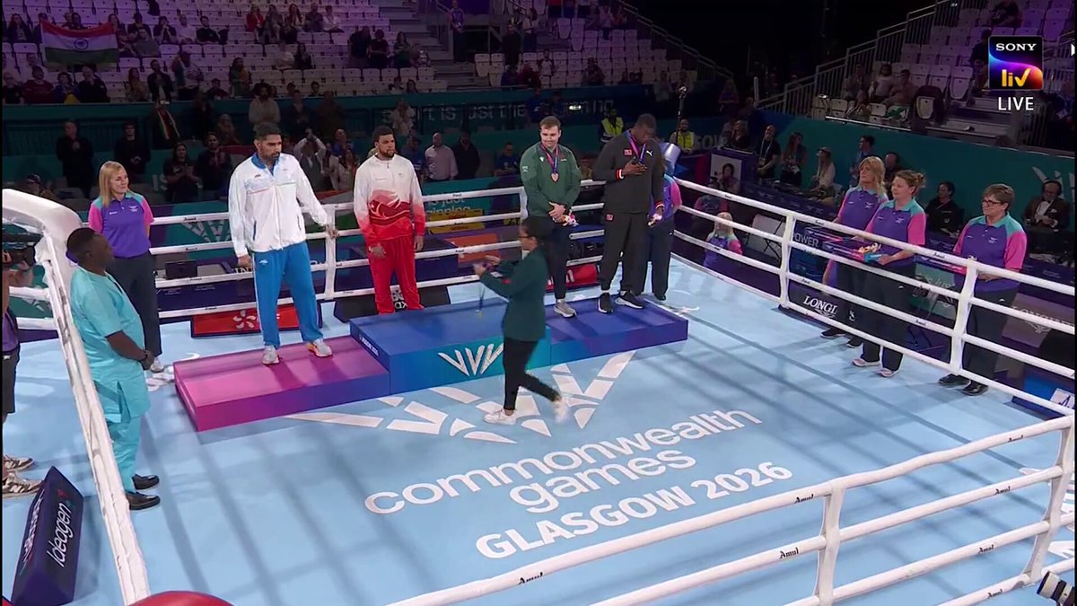 Congratulations to Narender on winning the Silver Medal in the Men's 90+ kg Boxing event at #Glasgow2026. Your journey and fighting spirit have made every Indian proud. #Cheer4Bharat #CWG2026