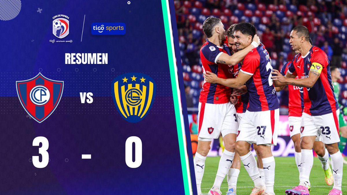 Goleada ciclónica ⚽️ Dos goles de Jorge Morel y uno de Pablo Vegetti, posibilitaron el primer triunfo de Cerro Porteño en el Clausura: Cerro le ganó 3-0 a Luqueño.