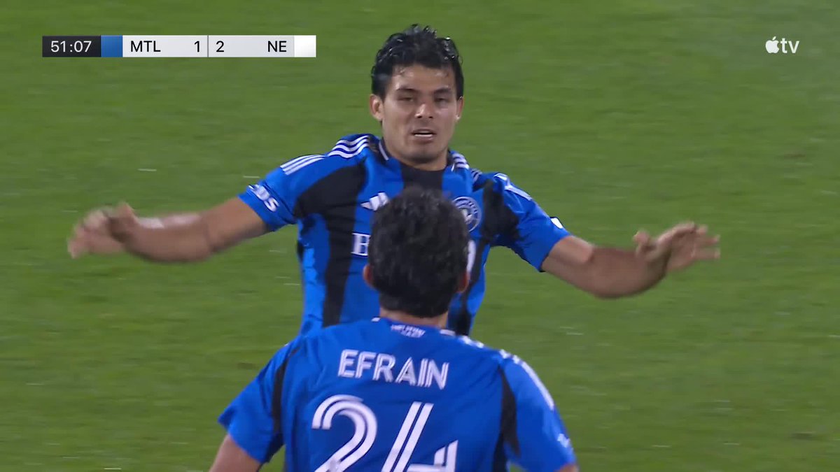 BRAYAN VERA FROM DOWNTOWN 💫 CF Montréal pulls one back quickly after the break! 📺 Apple TV: