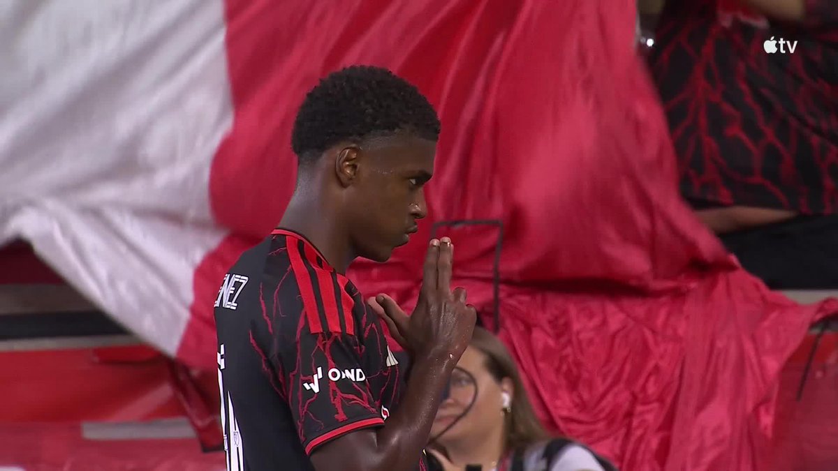 WHAT DREAMS ARE MADE OF 🔥 Mijahir Jiménez has now scored a brace in his first MLS start for Red Bull New York!