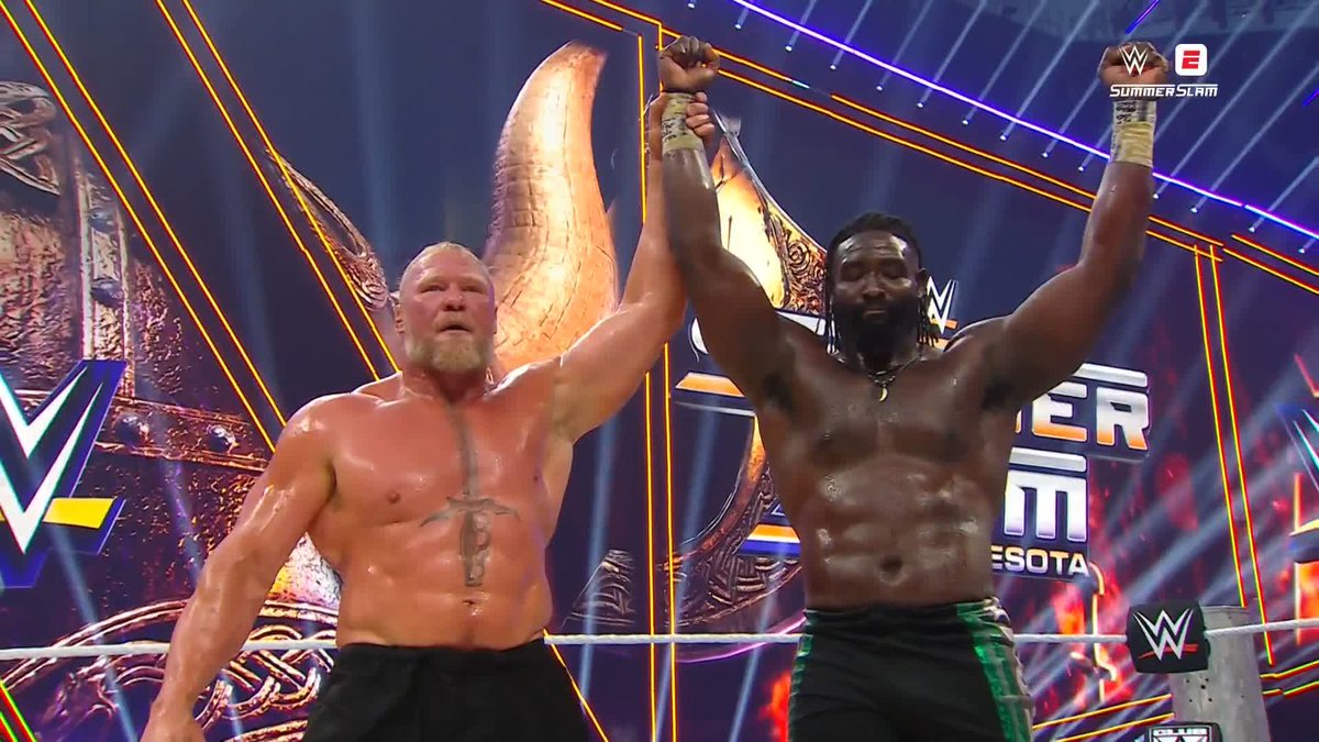 THE PAST 🤝 THE PRESENT 🤝 THE FUTURE Brock Lesnar | Oba Femi wwe