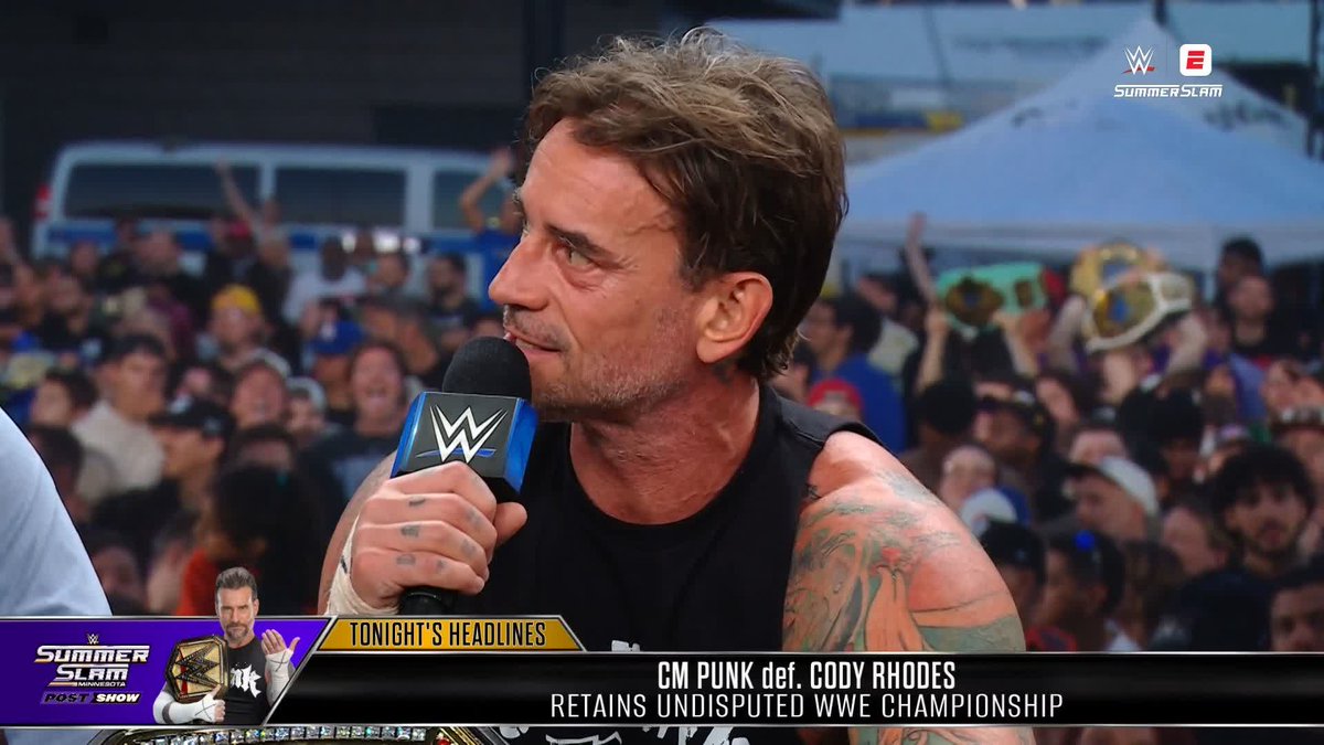 "CM Punk is ALWAYS the Main Event" 💯 Nobody delivers a message quite like player/coach!