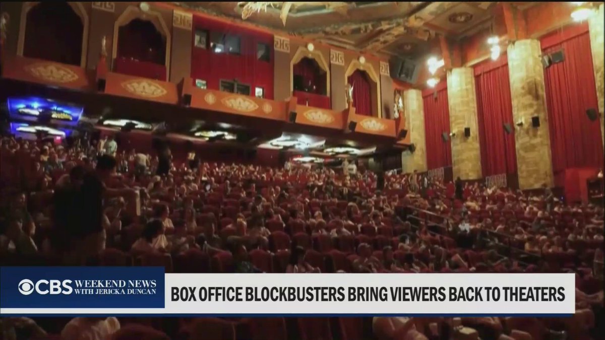 Movie theaters may be finding new life in the streaming era, with box office blockbusters bringing viewers back to theaters. CBS News' Adam Yamaguchi has more.