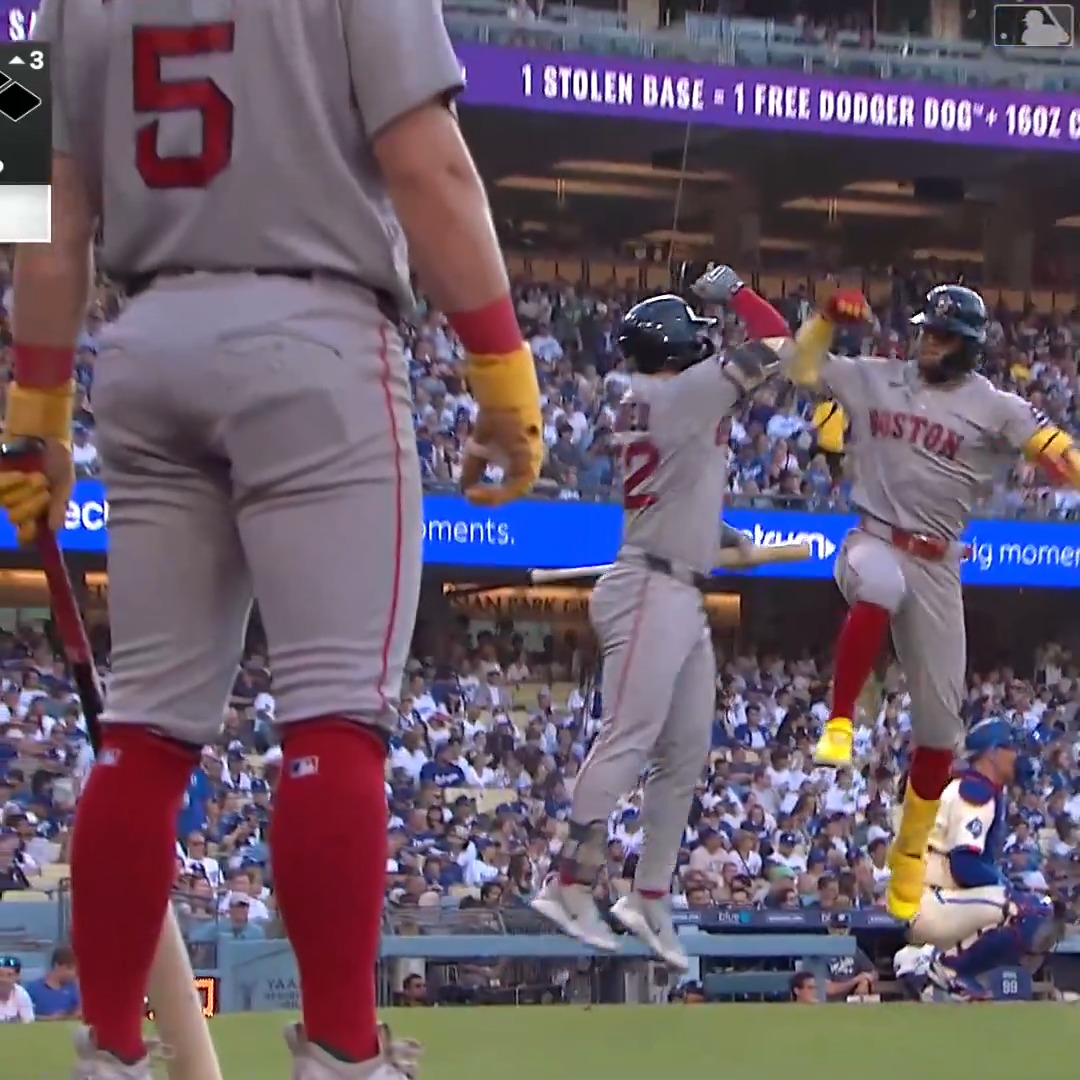 No, you're not rewatching Ceddanne's 1st inning HR. This is his 3rd inning HR!