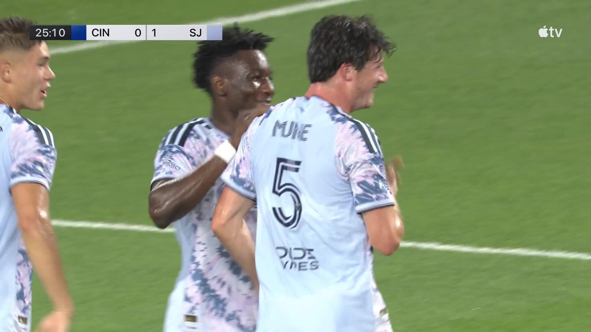 Timo Werner corner ➡️ Daniel Munie header San Jose strikes first! 📺 Apple TV: