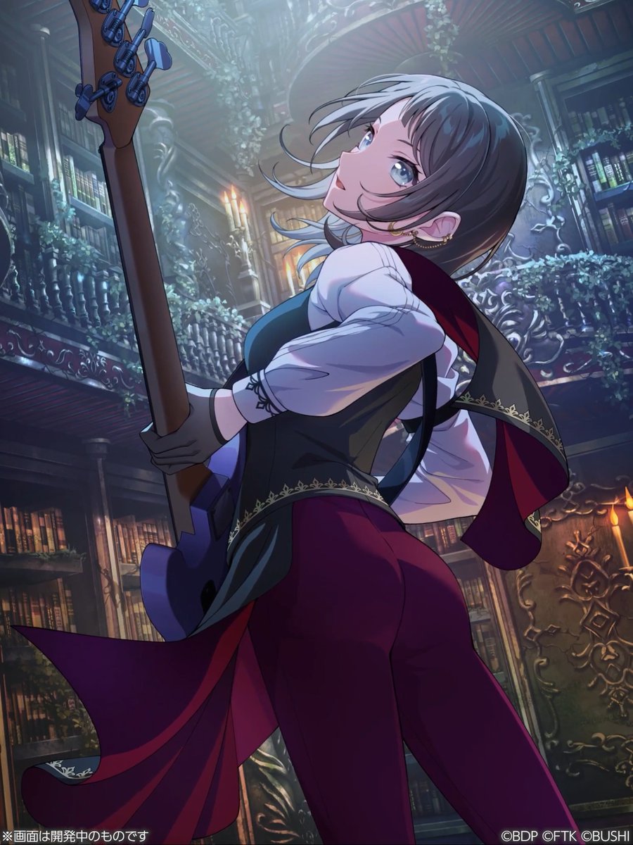 SSRメンバーのAve Mujica ティモリスを紹介🌙 SSRメンバーには、リズムゲーム画面などで表示されるアニメーション演出つき💫 ただ今 #アワーノーツ 事前登録受付中✨️ ▼事前登録はこちらから #バンドリ
