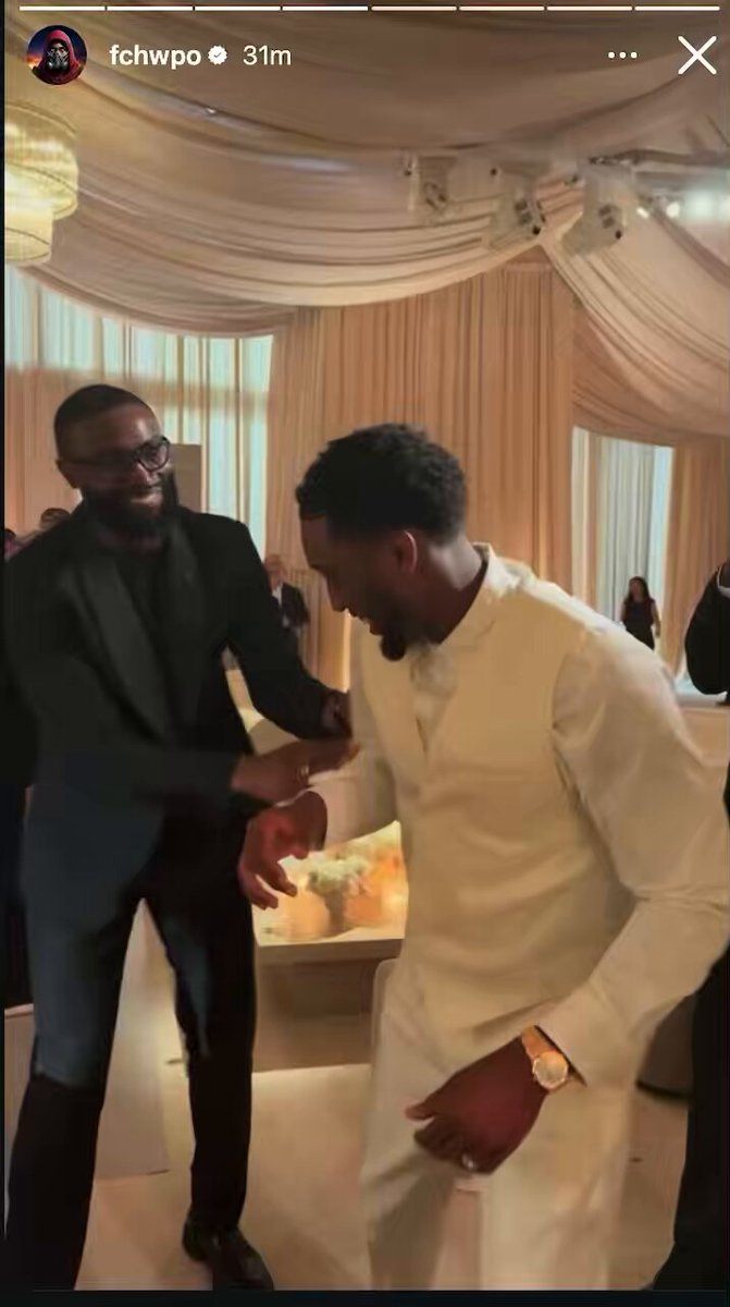 Jaylen Brown and Bam Adebayo at Coco Jones and Donovan Mitchell’s wedding 💍 ❤️