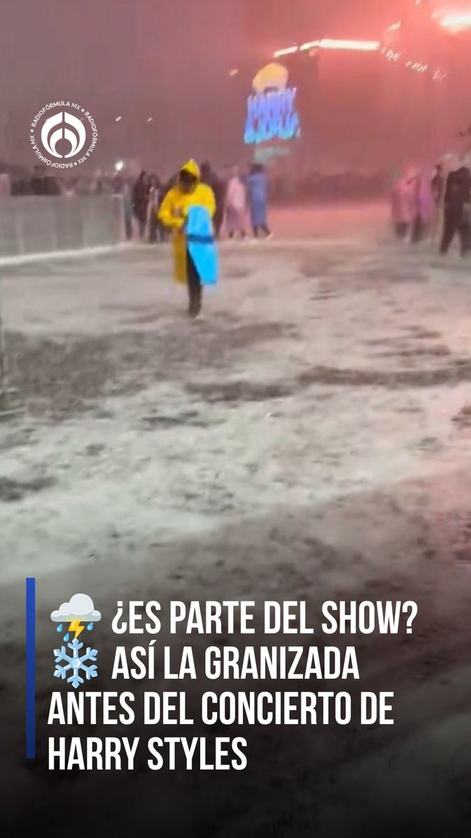 ⛈️ ¿Es parte del show? 🥺 Así quedó el Estadio GNP previo al concierto de Harry Styles