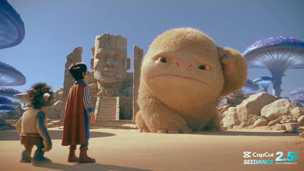 Unfamiliar Sky Seedance 2.5 is freaking awesome. I was able to make this video so easily. One thing that stands out for me is how good it is at analyzing the reference, especially the video ref. It understands everything without compromising the quality. Made on CapCut 🔥