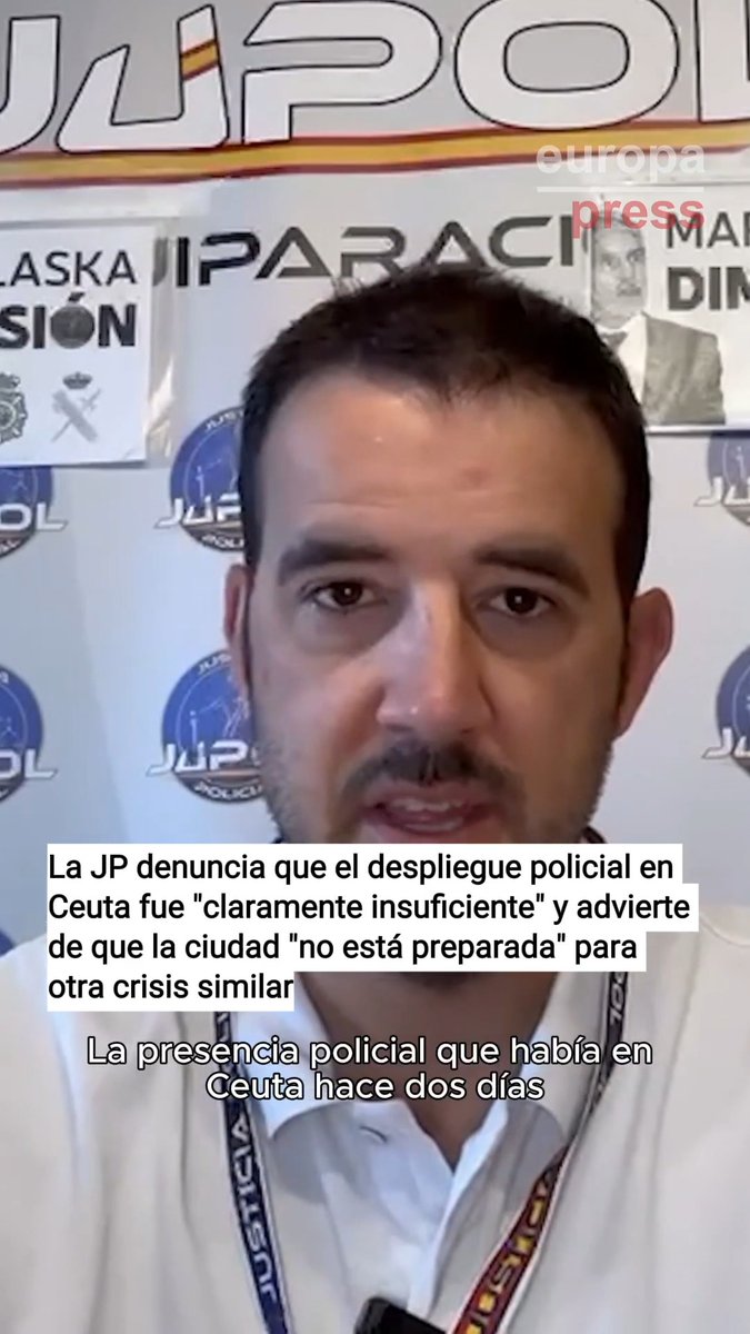 Sindicatos de la Policía Nacional y asociaciones de la Guardia Civil consideran "insuficientes" los refuerzos desplegados en Ceuta ante la crisis migratoria y alertan de que los agentes siguen "desbordados": "Es un descontrol absoluto"