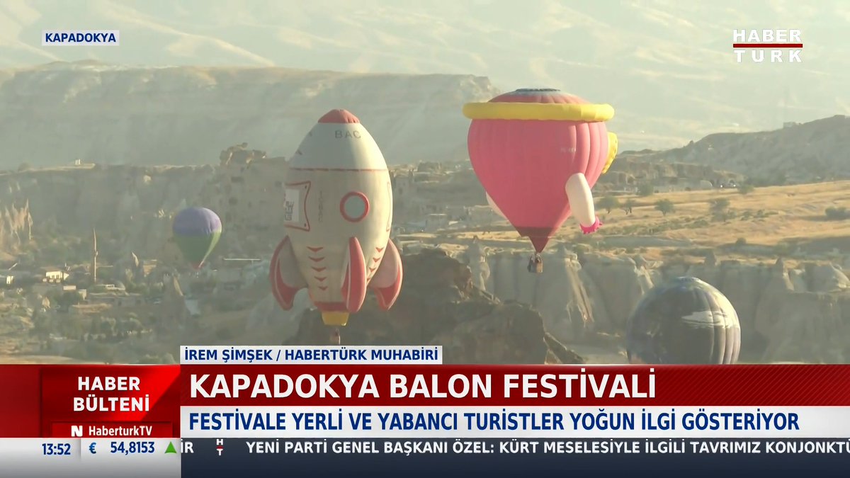 🎈Kapadokya Balon Festivali Festivale bu yıl 34'ü figürlü 50 balon katılıyor.