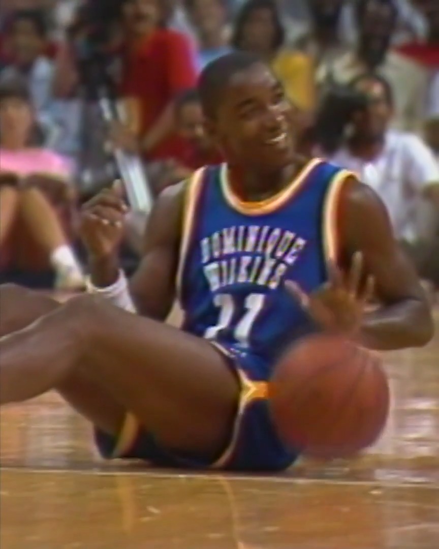 Isiah Thomas with the handles during Dominique Wilkins' 1988 charity game!