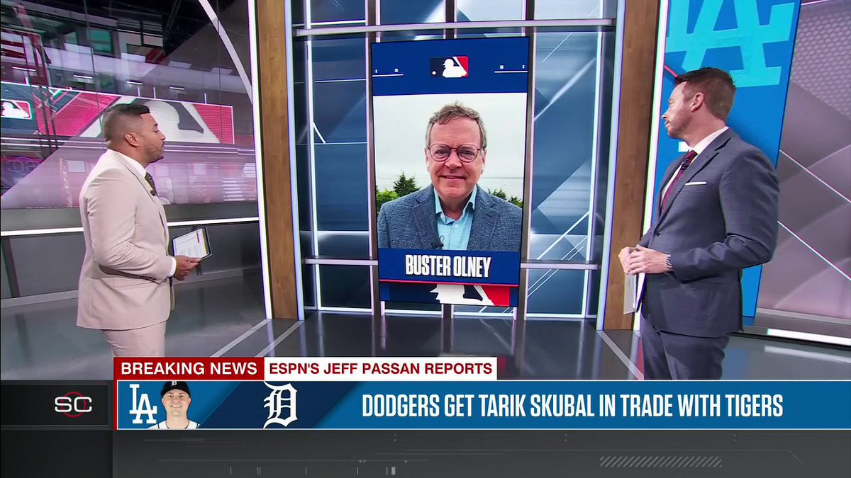 "The Dodgers are hell-bent on trying to become the first National League team to go back-to-back-to-back in championships." Buster Olney details how the Dodgers landed Tarik Skubal ⚾️