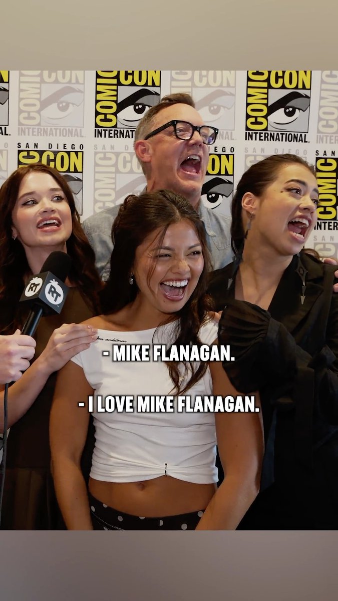 The cast of Mike Flanagan's #Carrie share what TV shows and video games they are the biggest fan of at #SDCC.