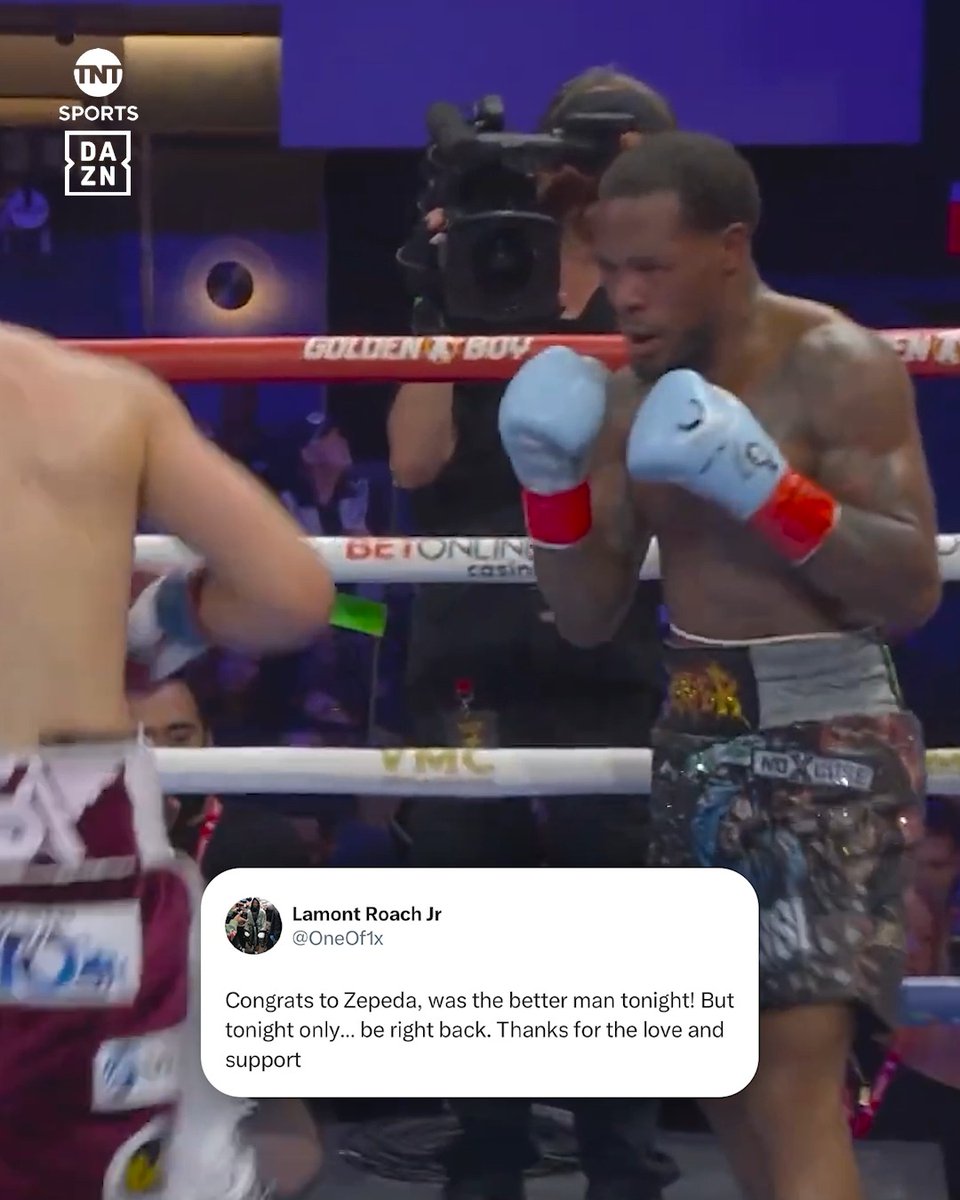 Lamont Roach promises to bounce back following his defeat against William Zepeda last night 💪