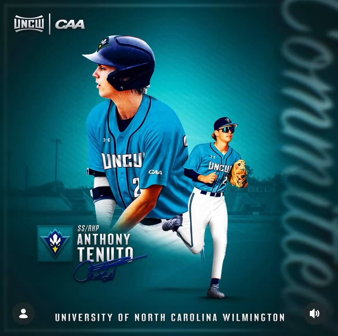 COMMITTED!! 100% #goseahawks #AGTG #next4 #committed #collegebaseball UNCW Baseball Randy Hood Chris Moore Kelly Secrest