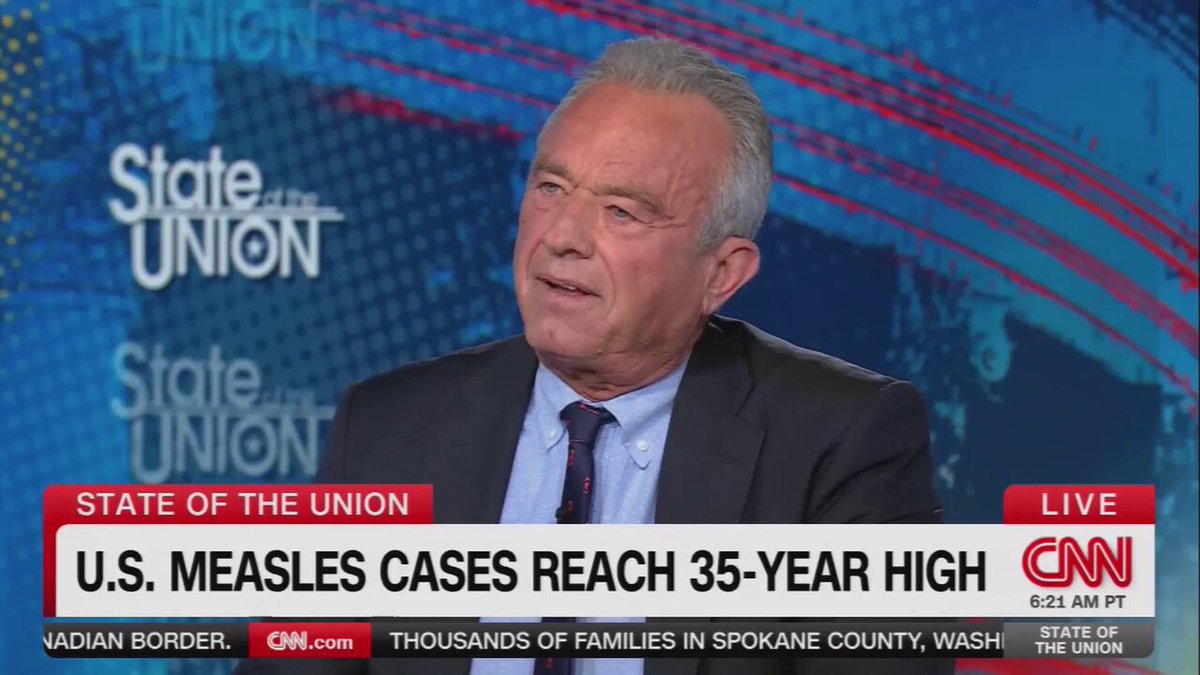 Dana Bash tried to use the National Academy of Sciences against RFK Jr. Bash: “The National Academy of Sciences said vaccines do not cause autism.” RFK Jr.: “Look at their most recent report.” She came armed with the talking point. He told her to actually read it. LOL! 🫳🏼🎤