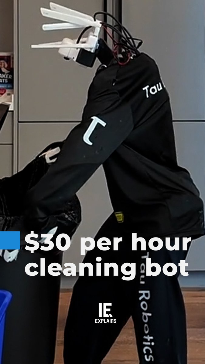 San Francisco startup Tau Robotics has launched an invite-only humanoid cleaning service at a flat $30 for a one-hour visit. CEO and co-founder Alexander Koch announced it on X, stating that all footage was shown at 1x speed and that "each humanoid is jointly controlled by a human operator and AI." The robots handle house cleaning, deep cleaning and office cleaning — wiping counters, vacuuming hardwood and rugs, taking out trash and clearing floor clutter. #TauRobotics #HumanoidRobot #Robotics #Teleoperation #AI
