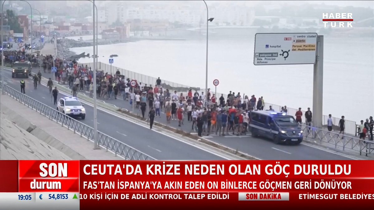 📌Ceuta'da krize neden olan göç duruldu. Fas'tan İspanya'ya akın eden on binlerce göçmen geri dönüyor.
