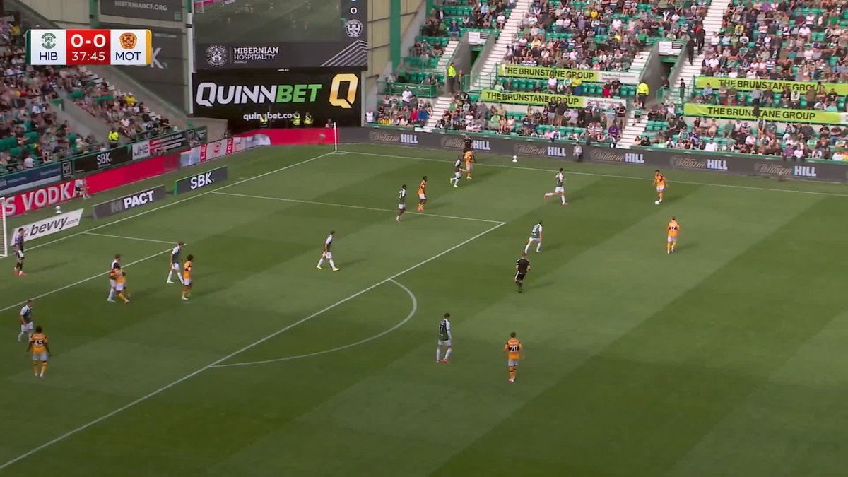 🥶 Composed from the spot! A Lukas Fadinger penalty gives Motherwell the lead at Hibs ⤵️