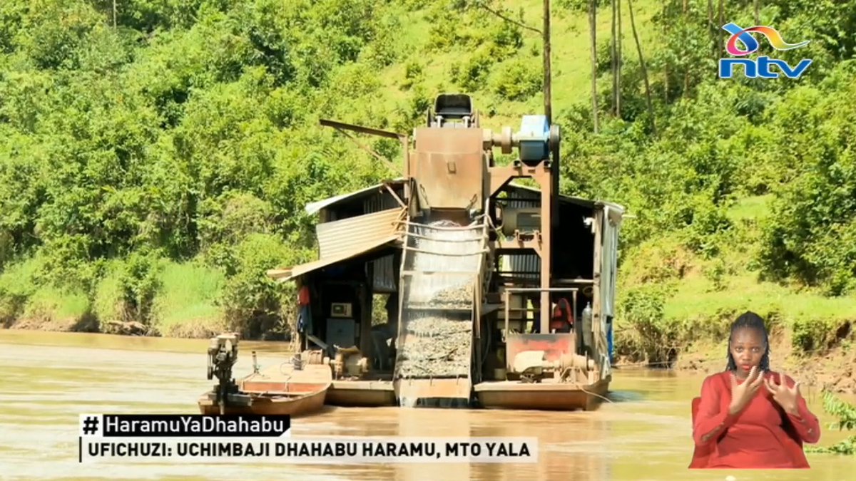 Raia hawa wa Uchina wamehamia hapa, Wamevamia Mto Yala kwa mashine kubwa, wakiuchimba na kuuharibu wakidai kuwa wanasaka dhahabu. Kwa mujibu wa Sheria, ni Wakenya pekee wanaoruhusiwa kufanya uchimbaji mdogo mdogo wa madini. #HaramuYaDhahabu