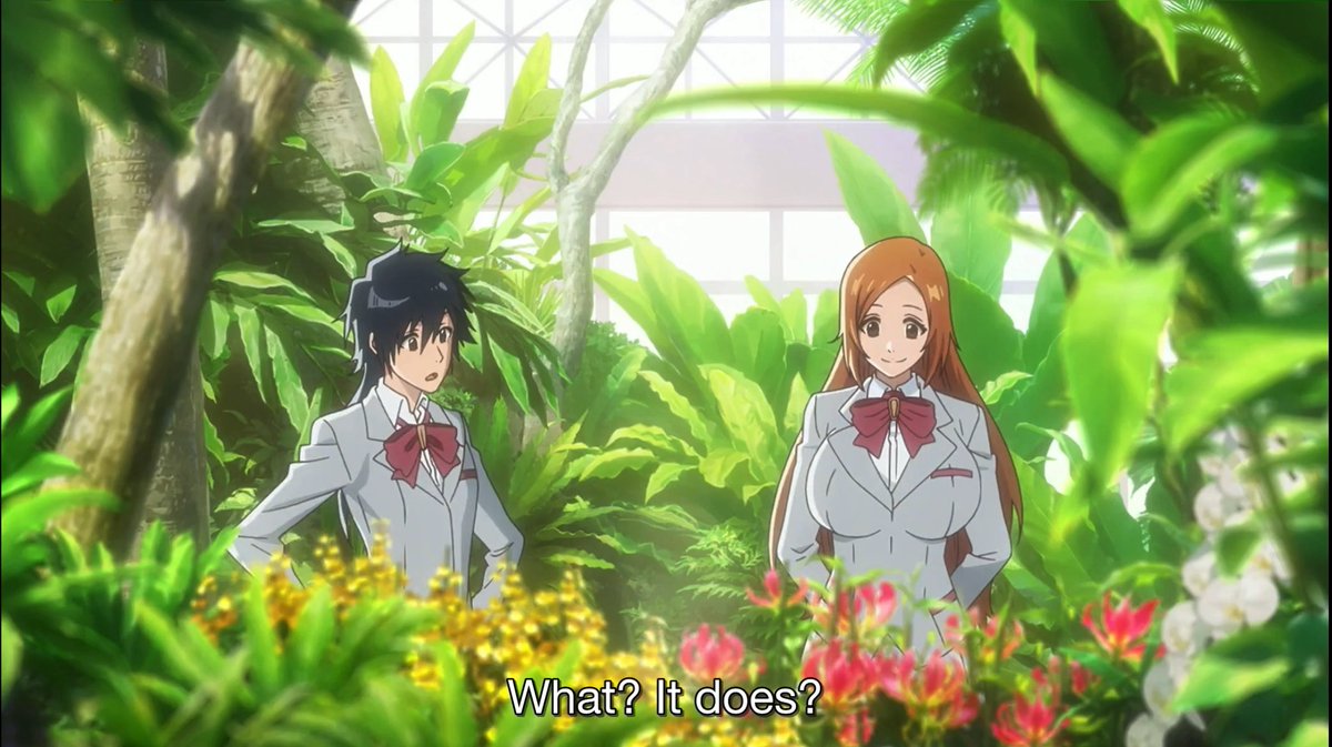 I don’t remember Orihime’s school being this beautiful and covered in so many flowers 🌺🌹💐 Anime: BLEACH: THOUSAND-YEAR BLOOD WAR — THE CALAMITY