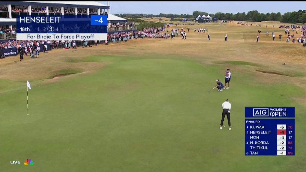 ICE COLD ON THE 72ND HOLE! 🥶🔥 Esther Henseleit drills it to force a MAJOR PLAYOFF at Royal Lytham & St Annes 📺 NBC