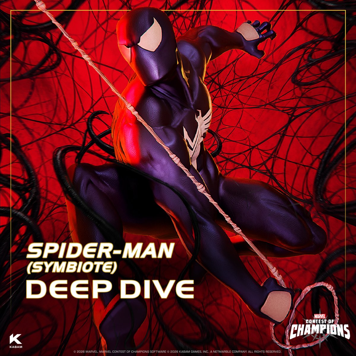 A ruthless vigilante has re-entered The Contest! Symbiote Spider-Man is here to make his presence known with his heavy-hitting symbiote attacks! 🕸️👊