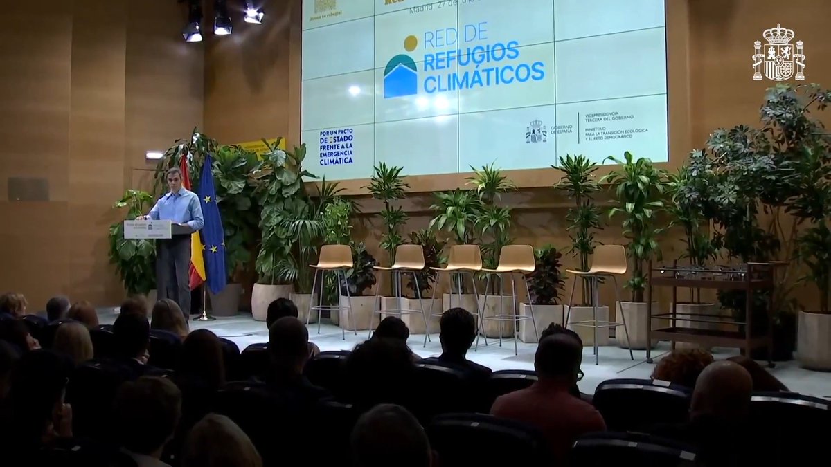 ◼️ Presenta la Red Nacional de Refugios Climáticos ◼️ Visita los puesto de mando de los incendios de Madrid, Ávila y Castellón ◼️Realiza un balance del curso político ◼️Despacho de verano con S.M el Rey Felipe VI ◼️Viaje a Ceuta Actividad del presidente Pedro Sánchez ▶️