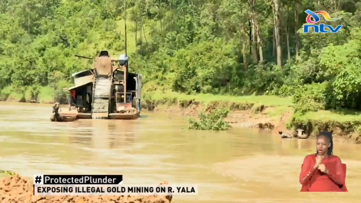 Chinese nationals are operating a dredger boat, extracting gold in River Yala with no licence, no environmental approval and no legal right to be in that water at all. Who let them in? Who keeps letting them back? #ProtectedPlunder: