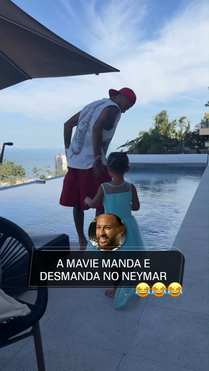 NÃO TEM JEITO, A MAVIE MANDA NO NEY 😅 😅 😅 😅 A Bruna Biancardi postou esse vídeo do Neymar com a filhinha Mavie e não tem jeito: ela manda e desmanda no papai 😂 😂 😂 😂 📽️ bruna biancardi #FutebolNaESPN #Neymar