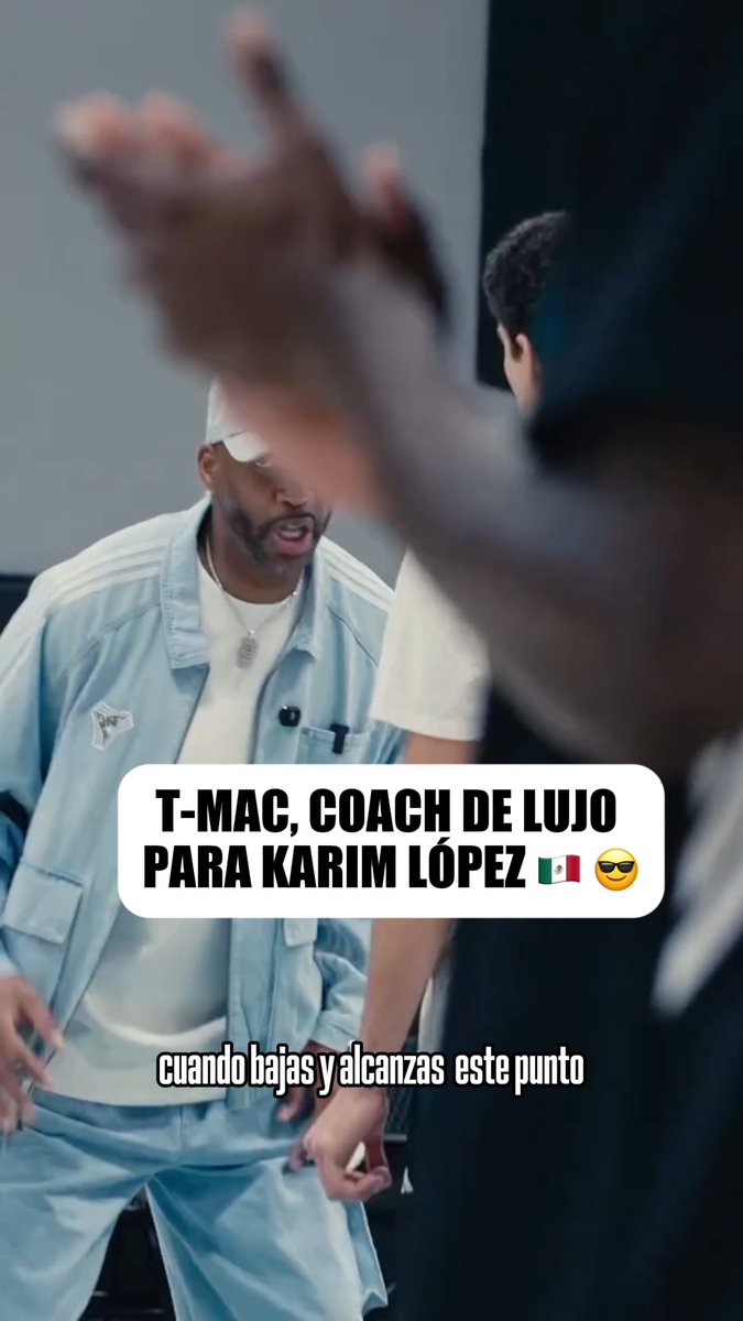 😎 🏀 ¡PON MUCHA ATENCIÓN, KARIM! Así Tracy McGrady le dio consejos al basquetbolista 🇲🇽 para mejorar su juego. (vía abcdcamp)
