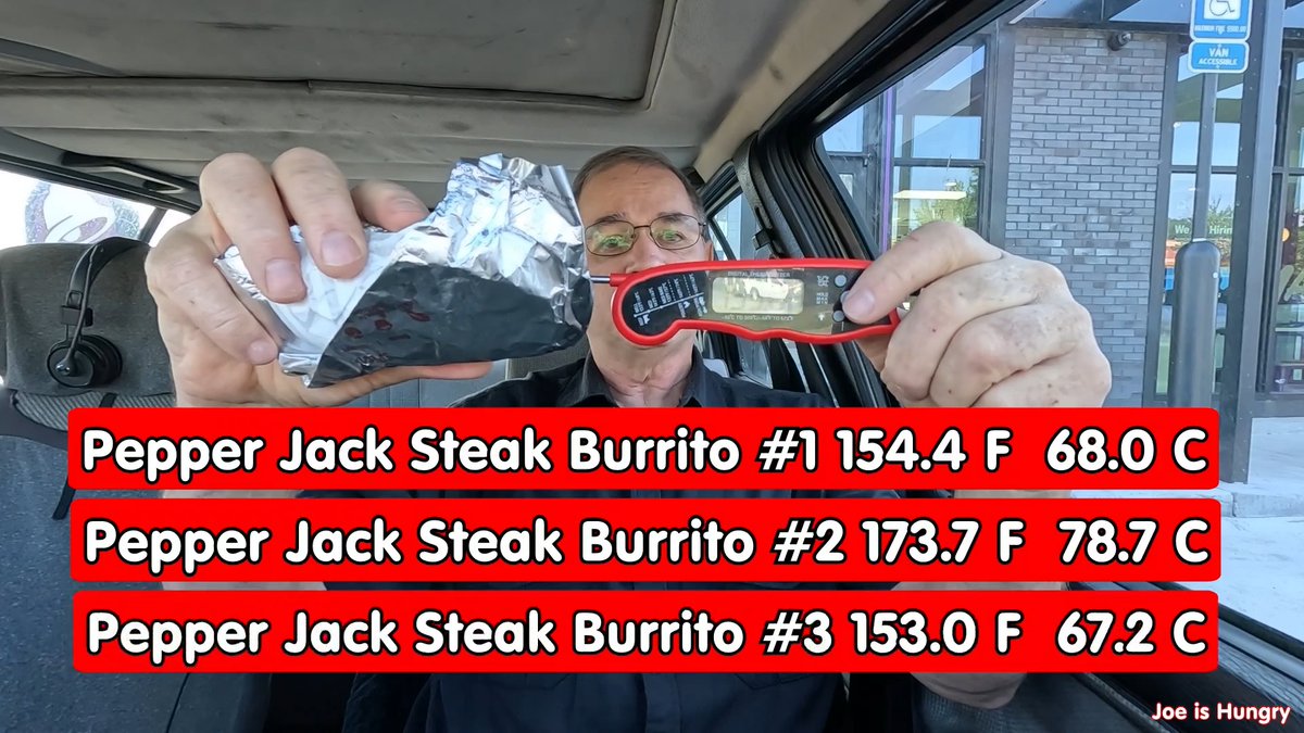Take a close look at Taco Bell's NEW Melty Pepper Jack Steak Burrito featuring grilled, marinated steak, Pepper Jack sauce, seasoned rice, a melty 3-cheese blend and reduced-fat sour cream wrapped in a warm flour tortilla. Full review on YouTube.