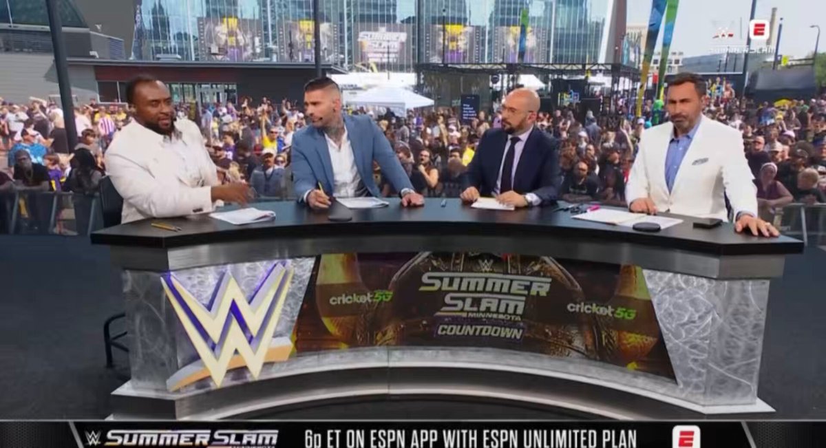 Big E giving Roman Reigns his flowers… Not one lie told
